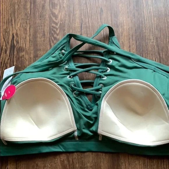 Plus Size Xhilaration Swim Bralette Bikini Top Size 16W NWT - Picture 7 of 10